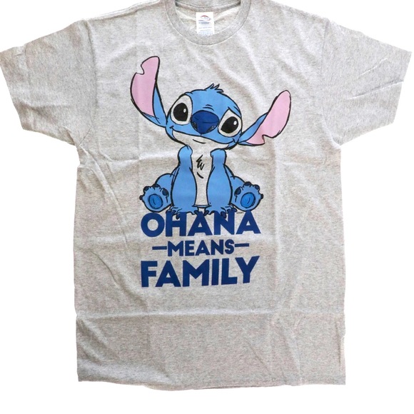 Stitch "Ohana Means Family" T-Shirt - Picture 1 of 4